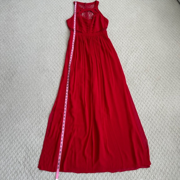 BCBGeneration Formal Goddess Maxi Dress Rouge (Red) Size 6 Formal Prom Wedding - Picture 12 of 15